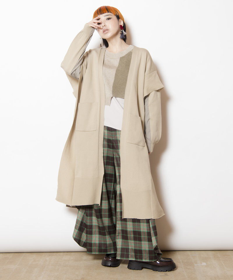  「切替ニットカーディガン」|ニット・セーター|