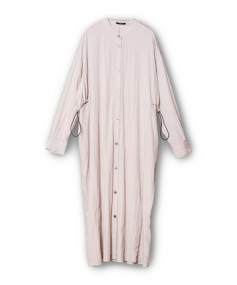  「バックタックシャツワンピース」|ワンピース|