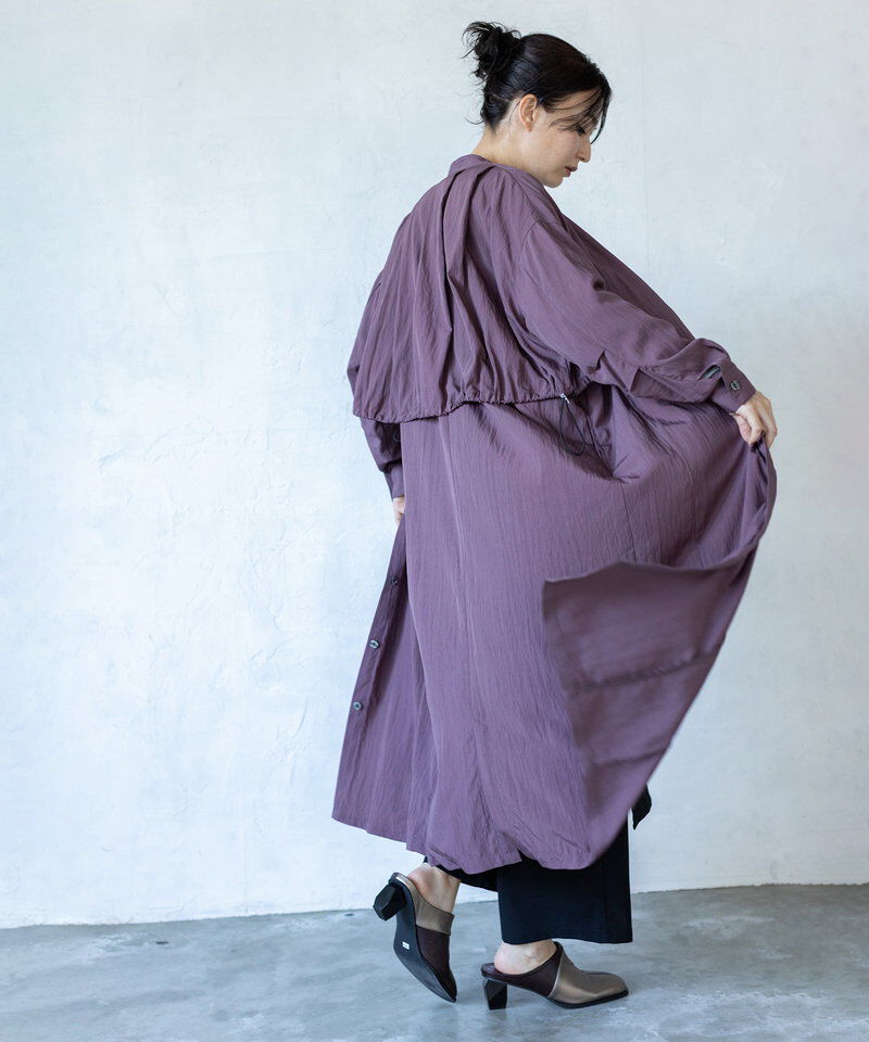  「バックタックシャツワンピース」|ワンピース|