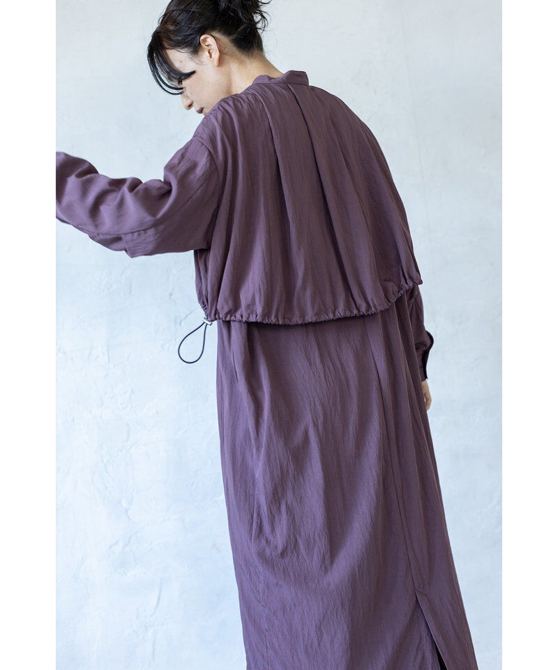  「バックタックシャツワンピース」|ワンピース|