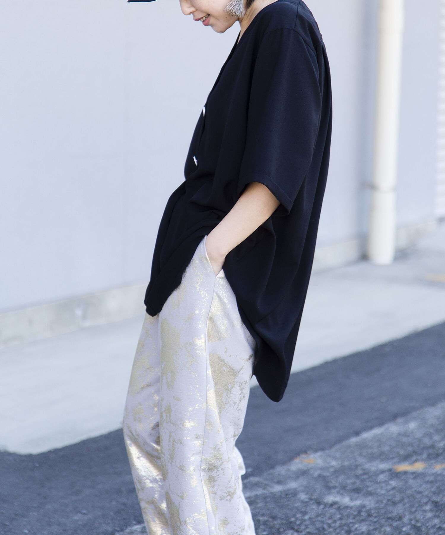  「【WEB限定アイテム】ﾊﾞｯｸﾀｯｸﾌﾞﾗｳｽ」|シャツ・ブラウス|