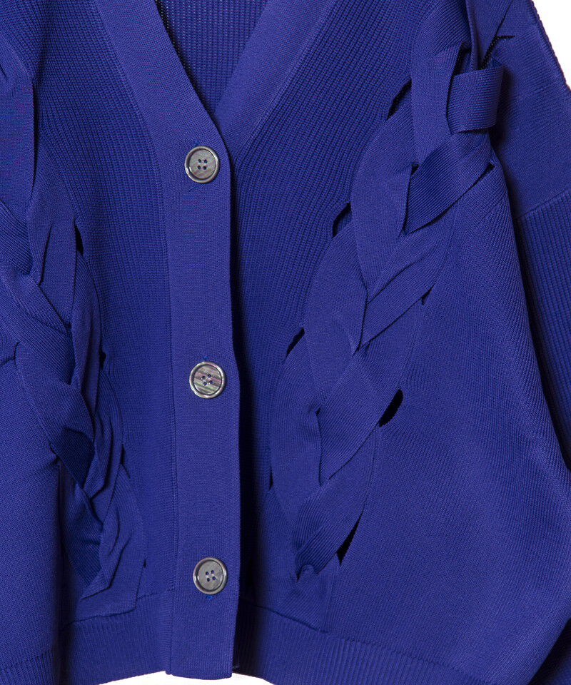  「編込ニットカーディガン」|カーディガン|