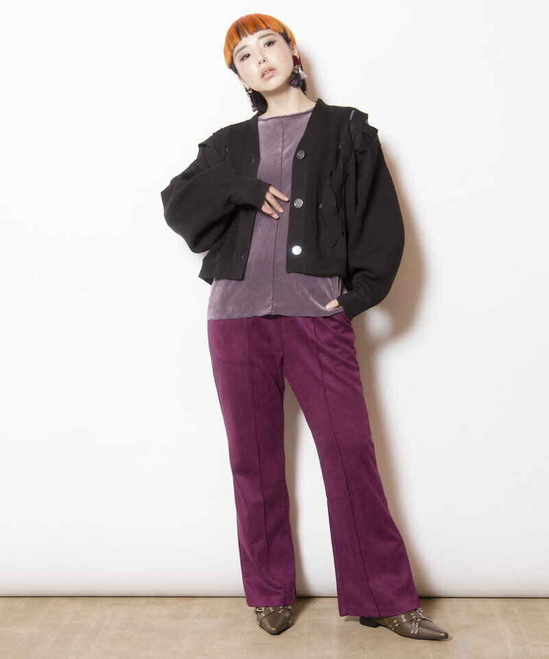  「編込ニットカーディガン」|カーディガン|