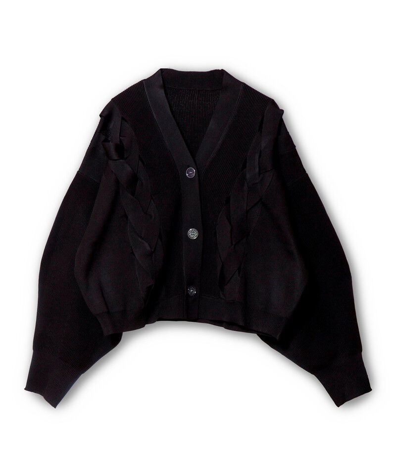  「編込ニットカーディガン」|カーディガン|