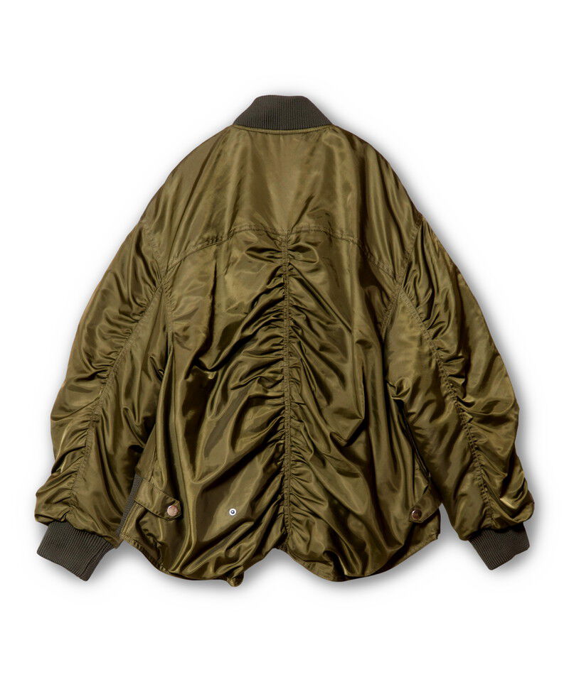  「ギャザージップブルゾン」|ミリタリー・モッズコート|