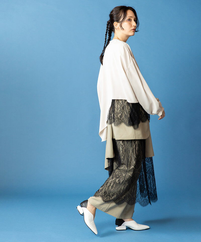  「レースレイヤードパンツ」|その他|