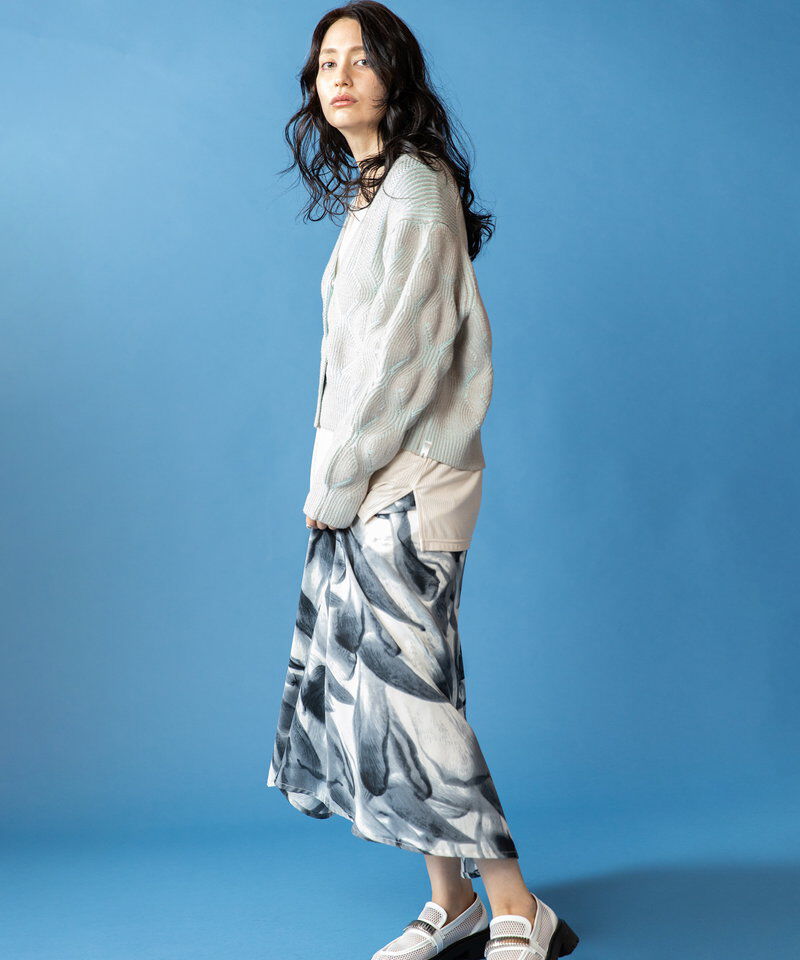  「プリントフレアースカート」|フレア|