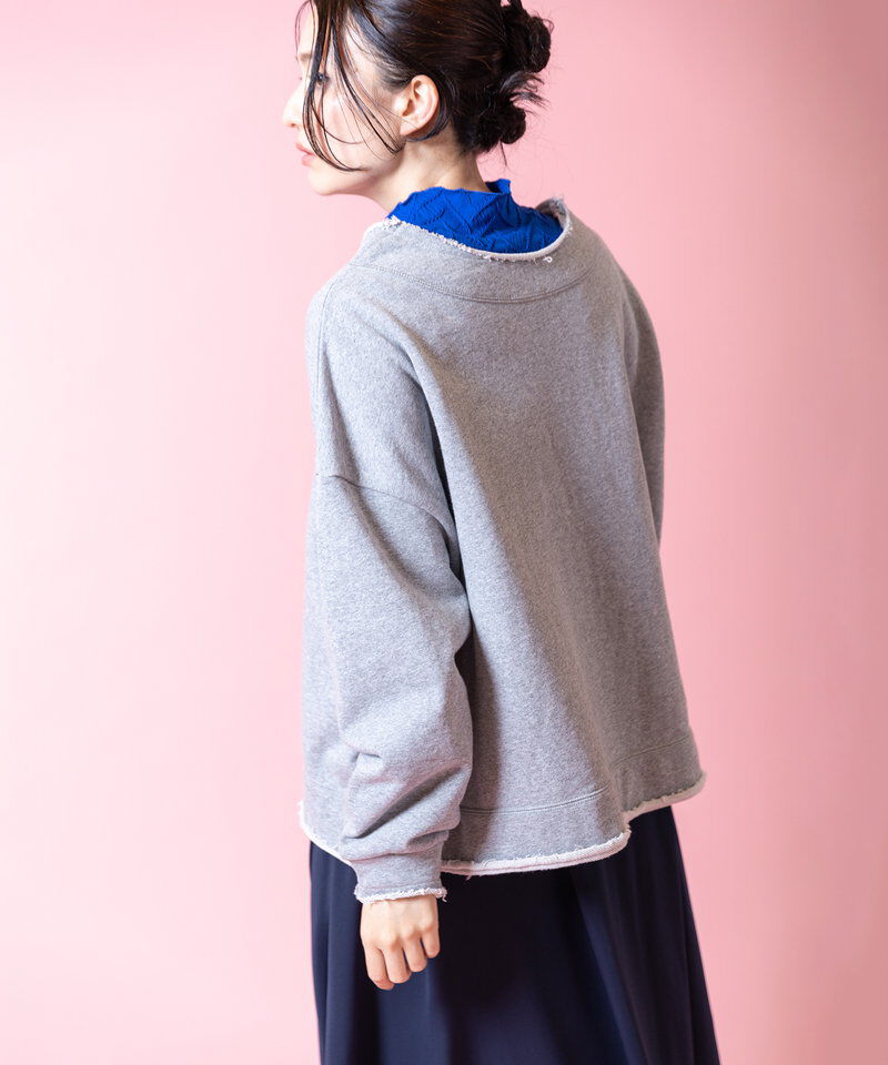  「裏毛Vネックプルオーバー」|Tシャツ・カットソー|