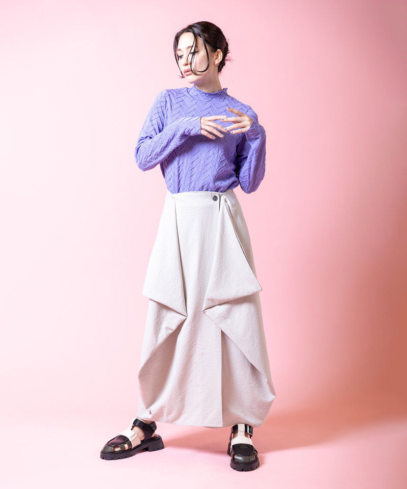  「サイドドレープスカート」|スカート|