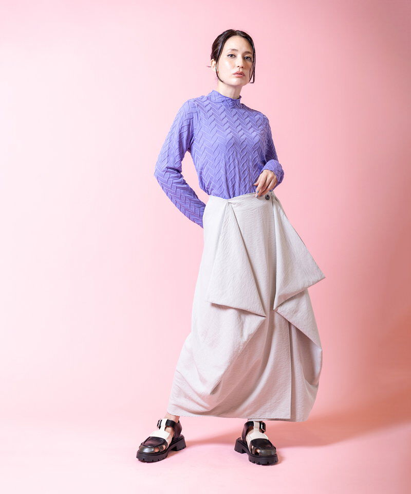  「サイドドレープスカート」|スカート|