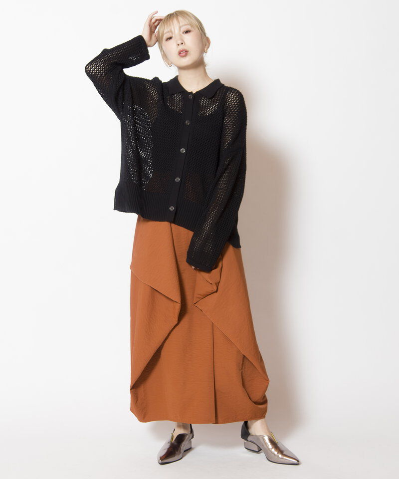  「サイドドレープスカート」|スカート|