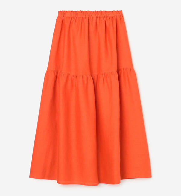 ONEIL OF DUBLIN「O'NEIL OF DUBLIN | ティアードスカート SOLID WOMEN」|スカート|ORANGE