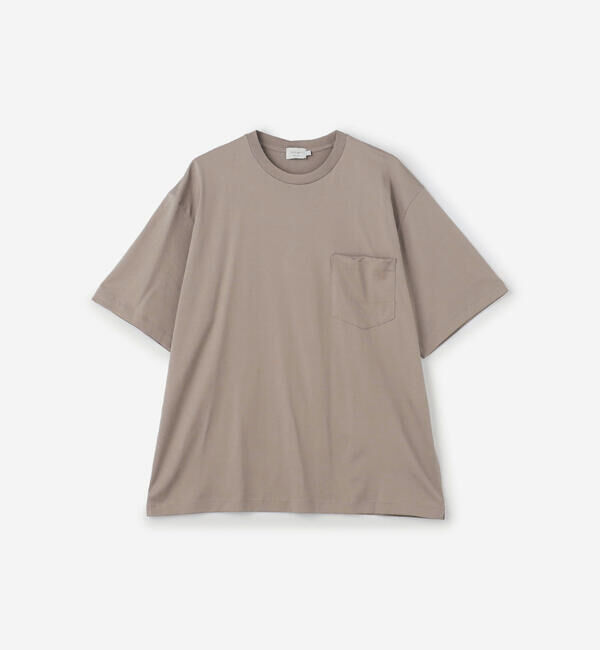 handvaerk「handvaerk | 60/2 クルーネックビッグポケットTシャツ SOLID MEN」|Tシャツ・カットソー|