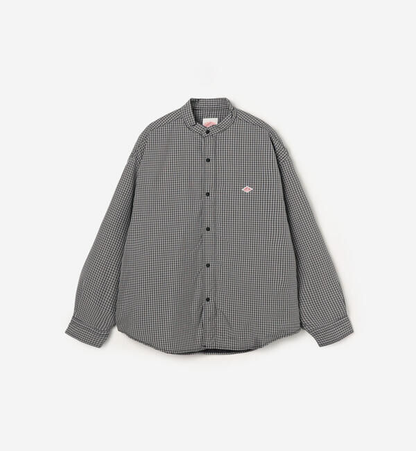 DANTON「DANTON | タイプライター 中綿シャツジャケット CHECK WOMEN」|ダウン|