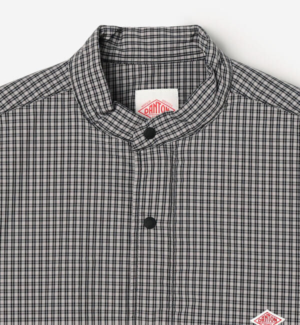DANTON「DANTON | タイプライター 中綿シャツジャケット CHECK WOMEN」|ダウン|