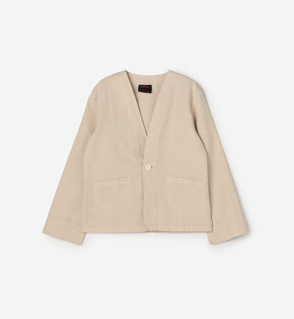  「VETRA | 〈別注〉コットンリネン ノーカラージャケット WOMEN」|ノーカラージャケット|