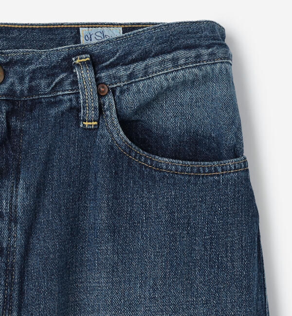  「orSlow | HIGH WAIST SELVEDGE DENIM PANTS USED WOMEN」|デニム|