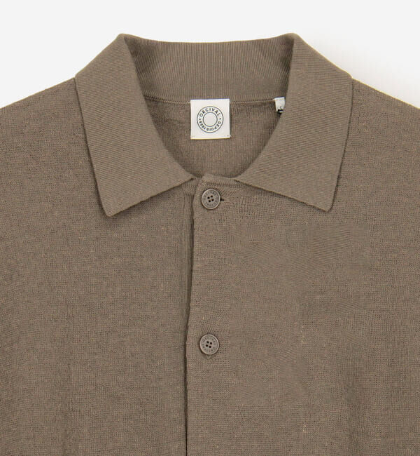 ORCIVAL「ORCIVAL | ハーフミラノニット 衿付きニットカーディガン MEN」|カーディガン|