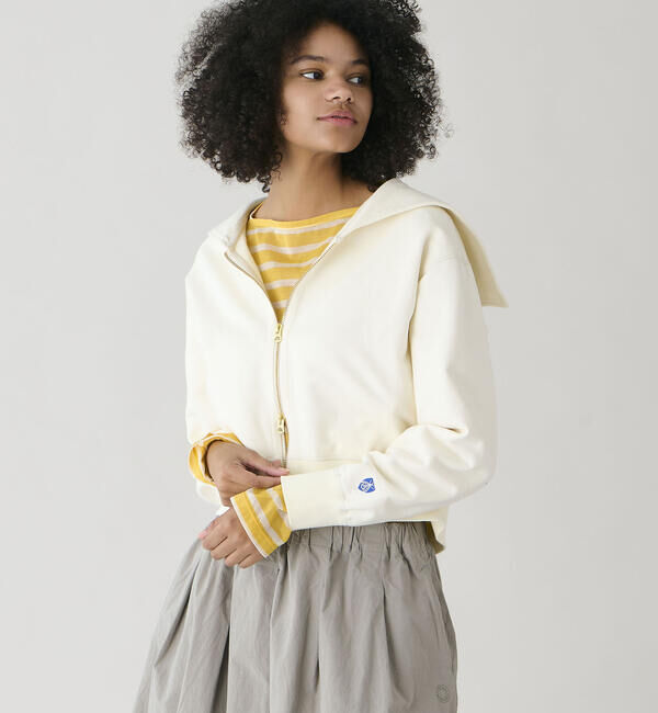 ORCIVAL「ORCIVAL | コットン裏毛 ジップセーラー WOMEN」|スウェット・ジャージ|