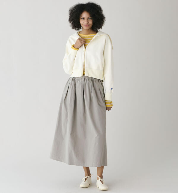 ORCIVAL「ORCIVAL | コットン裏毛 ジップセーラー WOMEN」|スウェット・ジャージ|