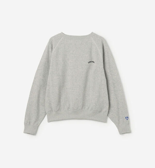 ORCIVAL「ORCIVAL | コットン裏毛 ボートネックプルオーバー WOMEN」|スウェット・ジャージ|GREY