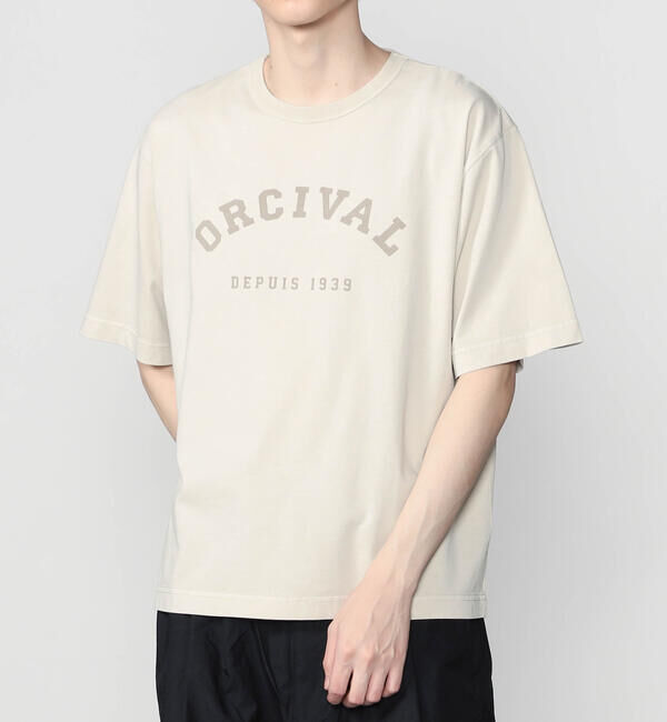 ORCIVAL「ORCIVAL | ジャージーニット プリントTシャツ MEN」|Tシャツ・カットソー|GREIGE