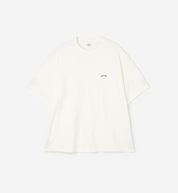 ORCIVAL「ORCIVAL | アンイーブンジャージー 刺繍ショートスリーブTシャツ MEN」|Tシャツ・カットソー|OFFWHITE