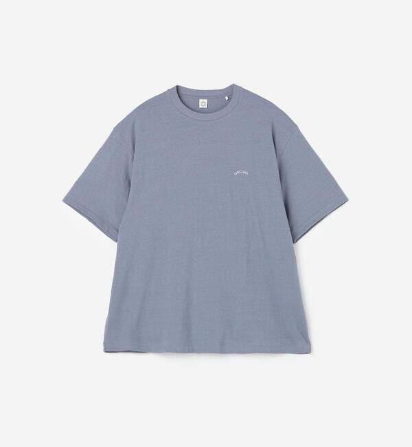 ORCIVAL「ORCIVAL | アンイーブンジャージー 刺繍ショートスリーブTシャツ MEN」|Tシャツ・カットソー|