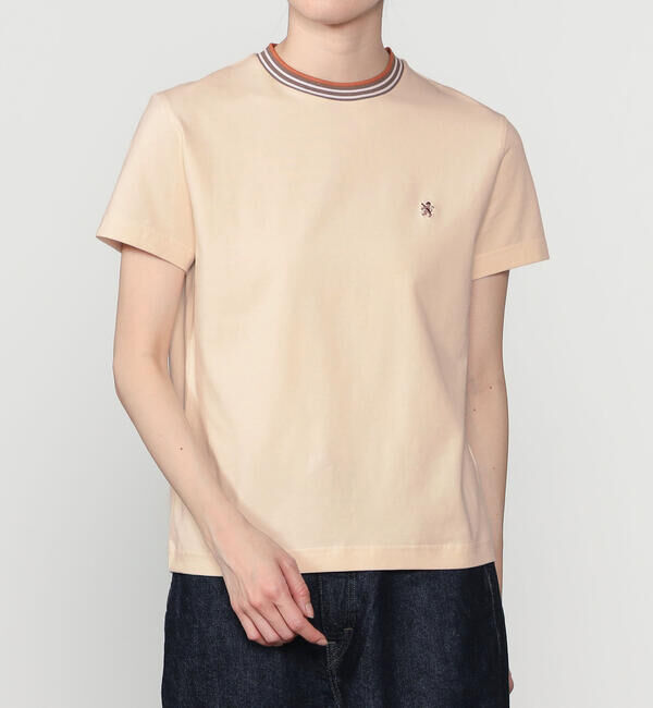 GYMPHLEX「Gymphlex | クルーネック ラインTシャツ WOMEN」|Tシャツ・カットソー|BEIGE系1