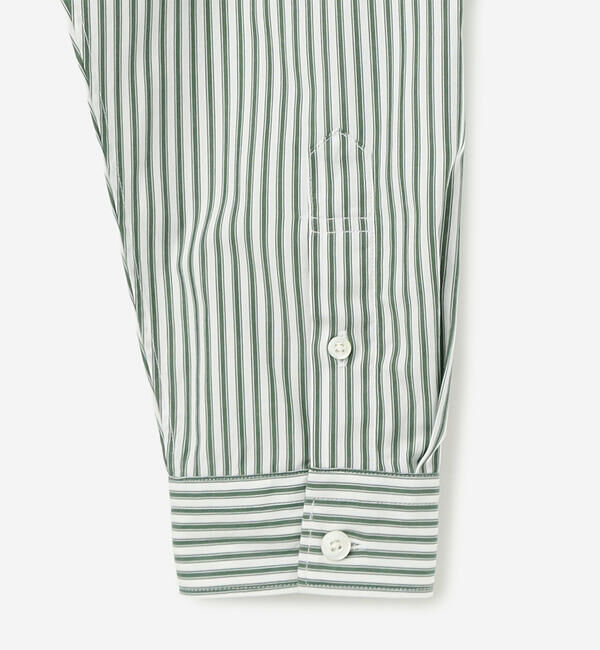 GYMPHLEX「Gymphlex | コットン ショートボタンダウンシャツ STRIPE WOMEN」|シャツ・ブラウス|