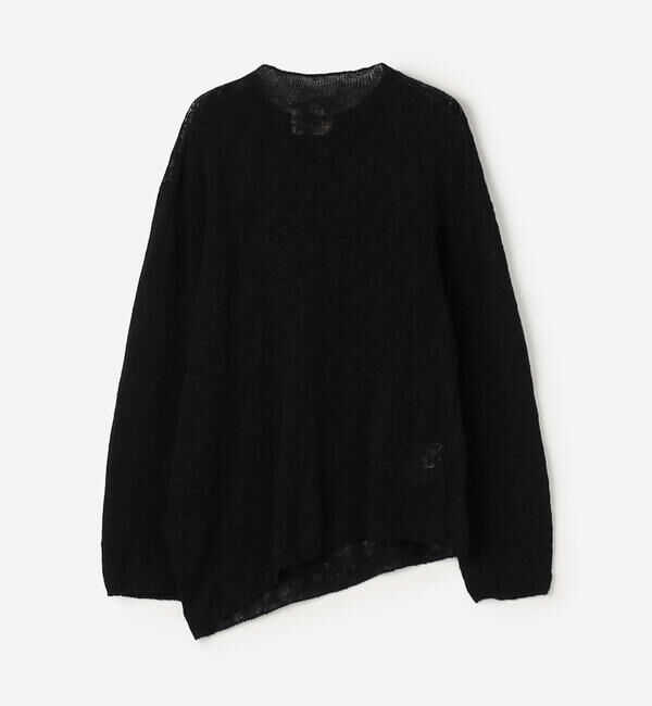 UNFIL「UNFIL | コットンシルク スラブヤーン ボトルネックプルオーバー WOMEN」|ニット・セーター|