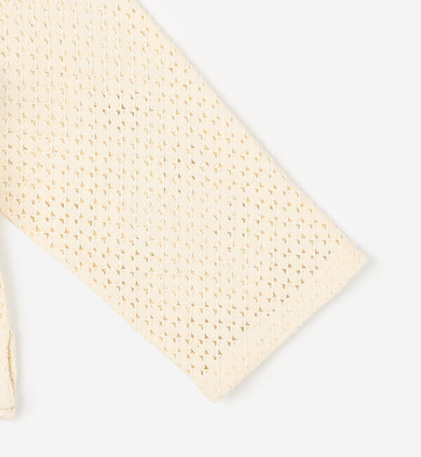  「INDIA INDUSTRY | ラティスレース シャツカーディガン WOMEN」|カーディガン|