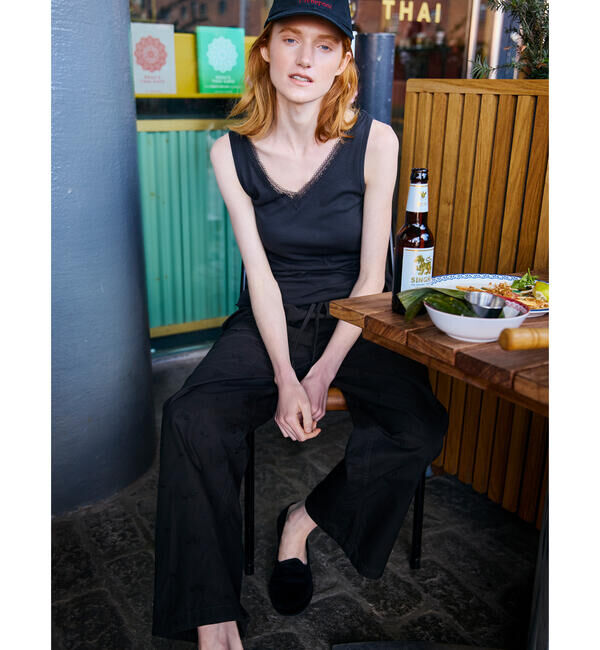  「TICCA | カーゴ ワイドイージーパンツ WOMEN」|チノ|