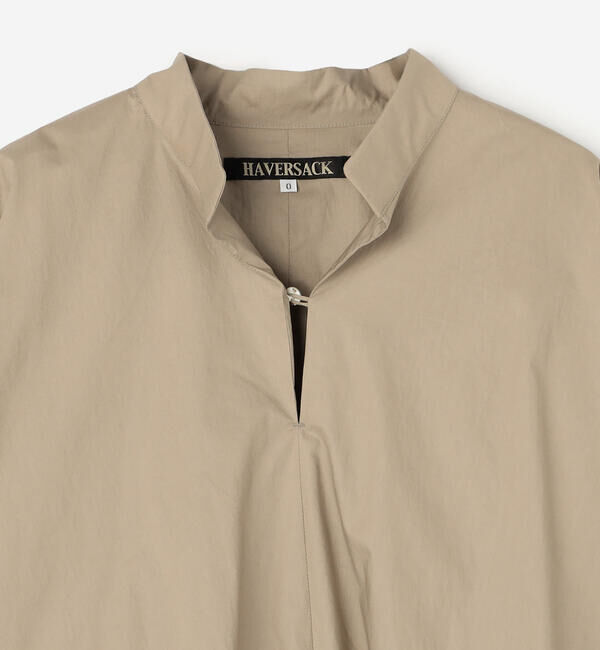  「HAVERSACK | スタンドカラー 長袖バルーンシャツ WOMEN」|シャツ・ブラウス|