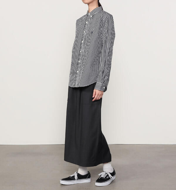 GYMPHLEX「Gymphlex | 長袖 ボタンダウンシャツ GINGHAM WOMEN」|シャツ・ブラウス|