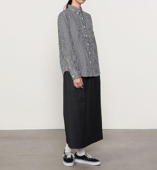 GYMPHLEX「Gymphlex | 長袖 ボタンダウンシャツ GINGHAM WOMEN」|シャツ・ブラウス|