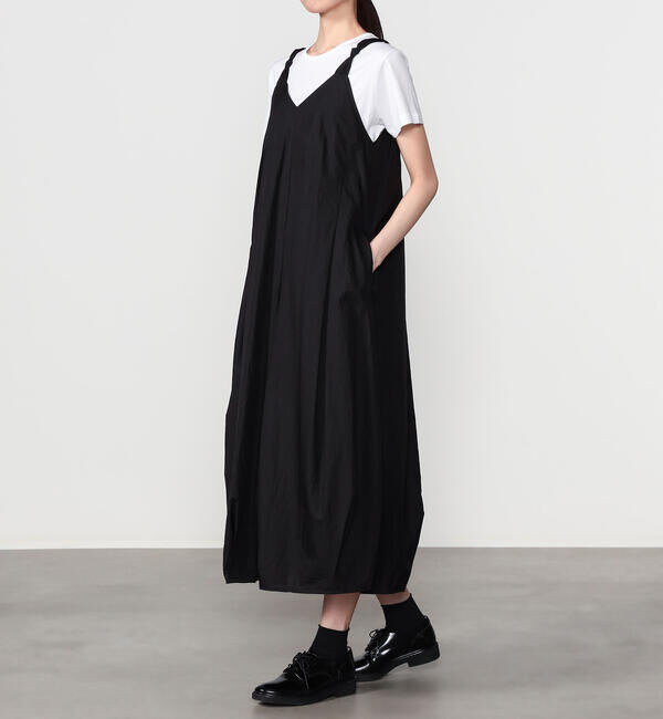  「eunoia | ツイスト Vネックノースリーブワンピース WOMEN」|ワンピース|