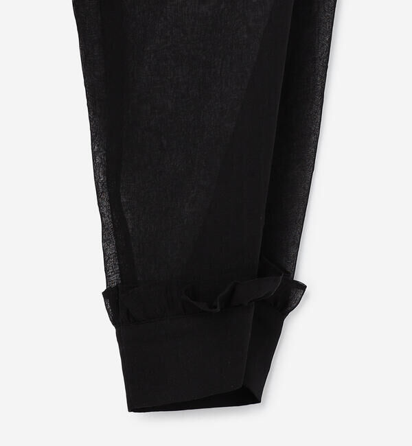  「eunoia | シアーオーガンジー フリルフードコート WOMEN」|ダッフルコート|