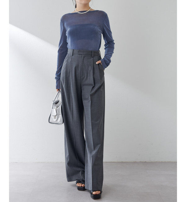  「フロッキーバックシャンカットソー」|Tシャツ・カットソー|