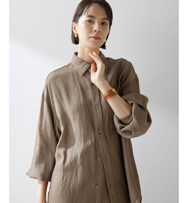  「ツイル顔料染めオーバーシャツ」|シャツ・ブラウス|