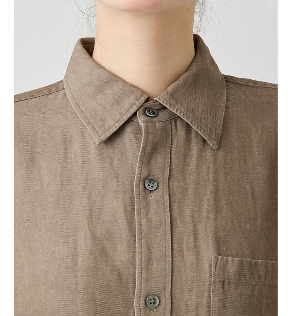  「ツイル顔料染めオーバーシャツ」|シャツ・ブラウス|