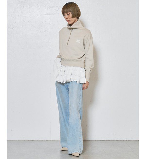  「ハーフジップロゴ裏毛プルオーバー」|Tシャツ・カットソー|