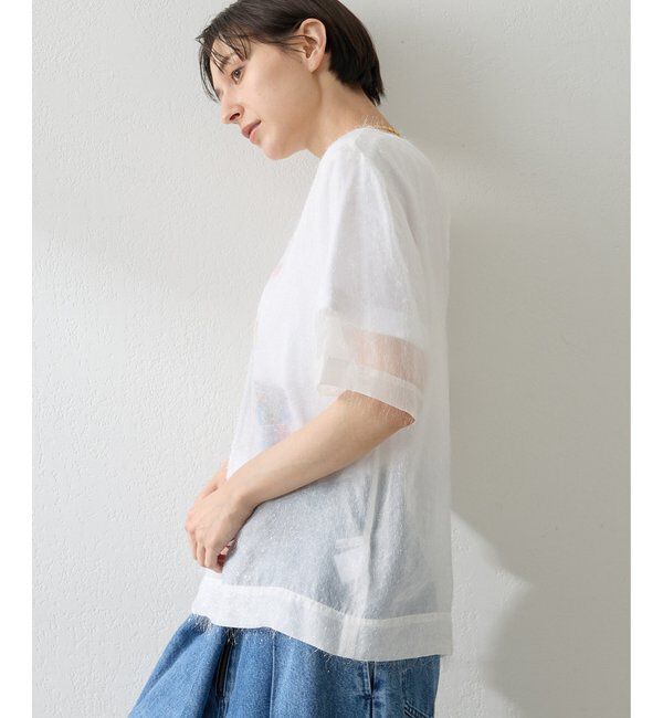  「シアーフェザーTEE」|シャツ・ブラウス|
