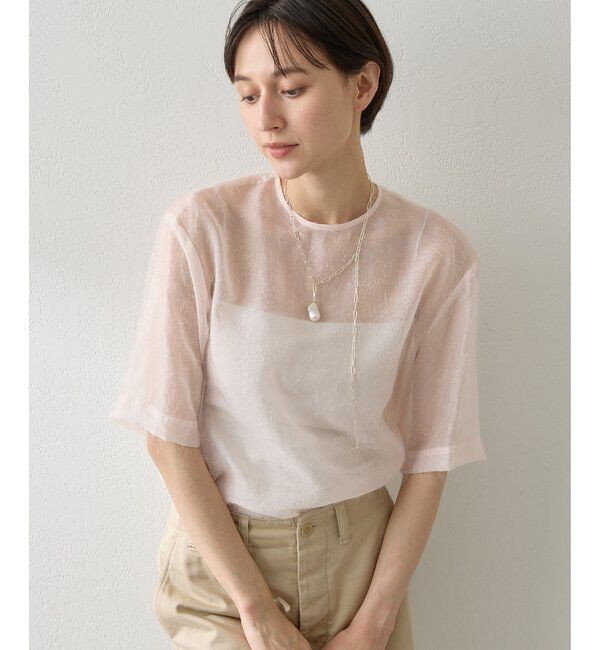  「シアーフェザーTEE」|シャツ・ブラウス|
