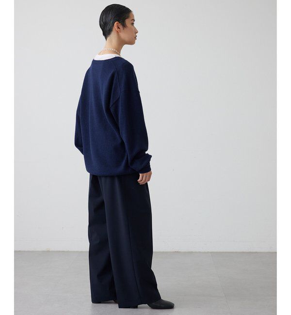 THE PAUSE「【THE PAUSE】ヘンリーネック刺繍プルオーバー」|ニット・セーター|