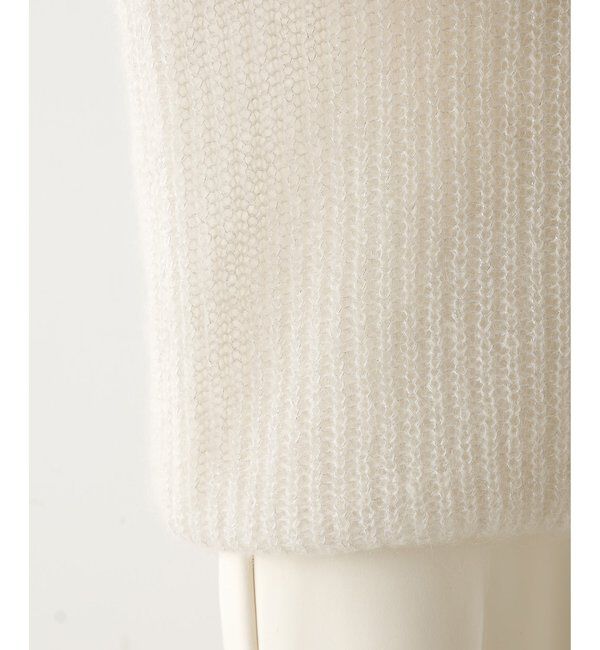  「ラメモヘヤニットプルオーバー」|ニット・セーター|