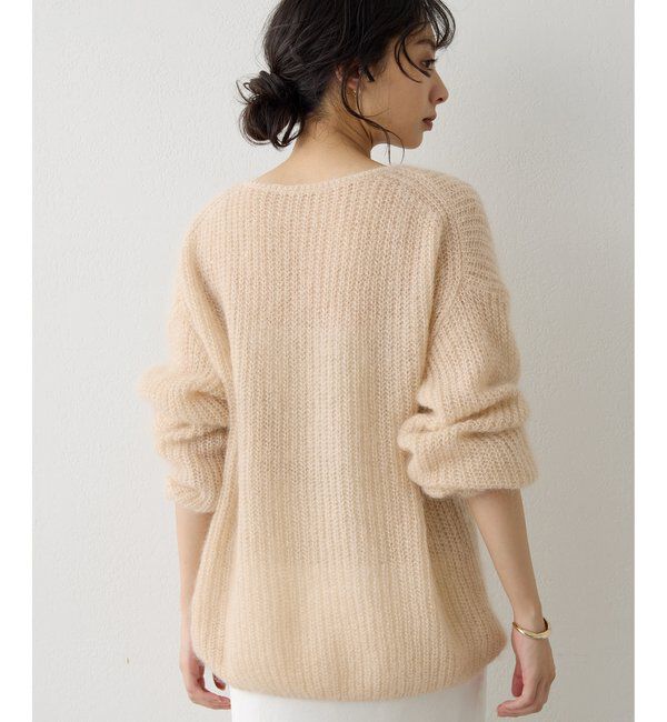  「ラメモヘヤニットプルオーバー」|ニット・セーター|