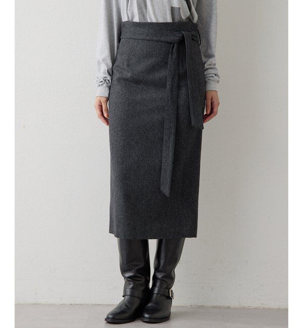  「ウールベルト付スカート」|スカート|