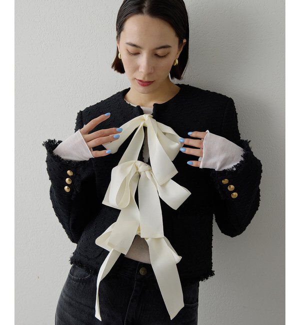  「ネップツイードリボンジャケット」|その他|