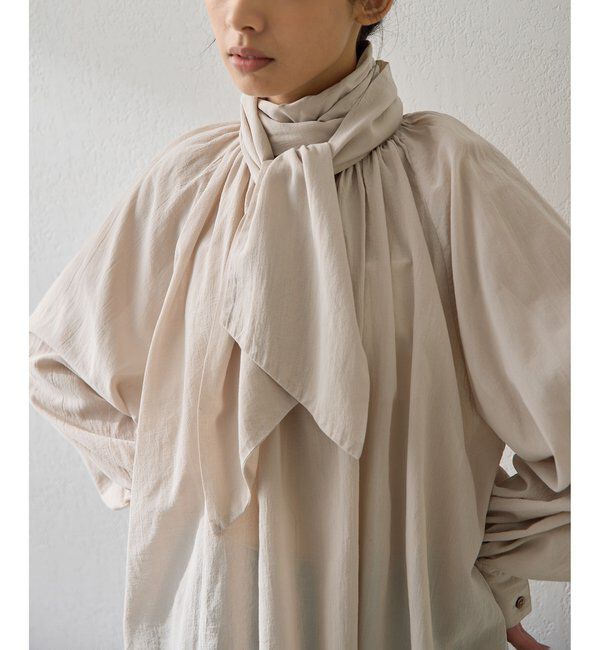  「製品染めボウブラウス」|シャツ・ブラウス|